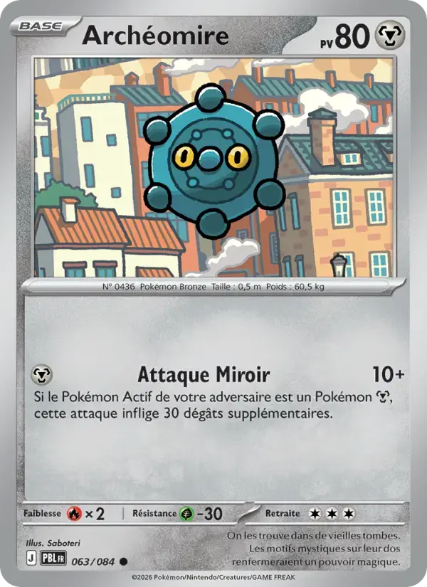 Carte Pokémon Archéomire #063 — Nuit Noire