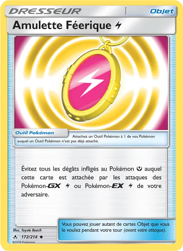 Carte Pokémon Amulette Féerique Lightning #172 — Alliance Infaillible