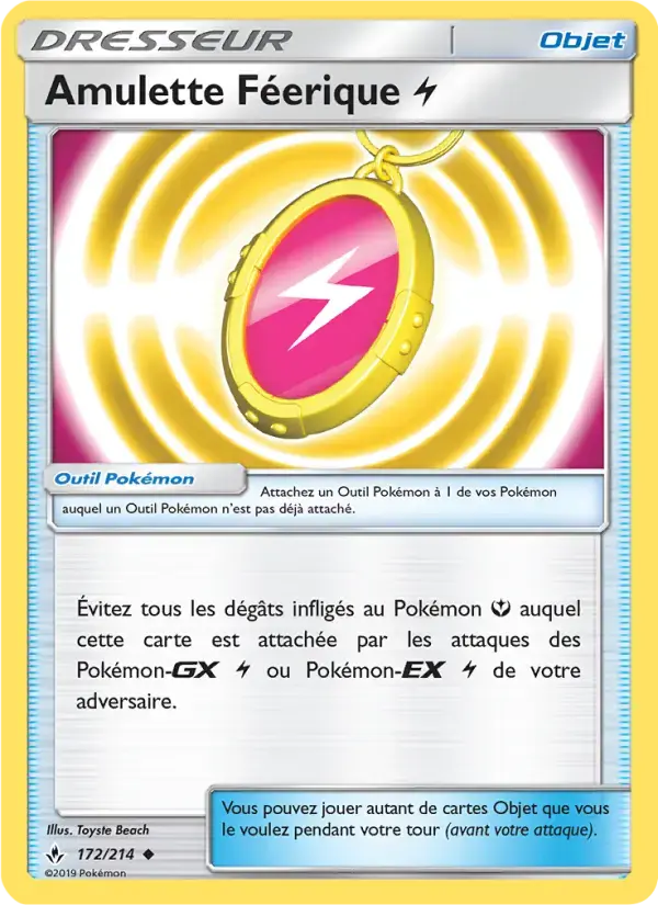 Carte Pokémon Amulette Féerique Lightning #172 — Alliance Infaillible