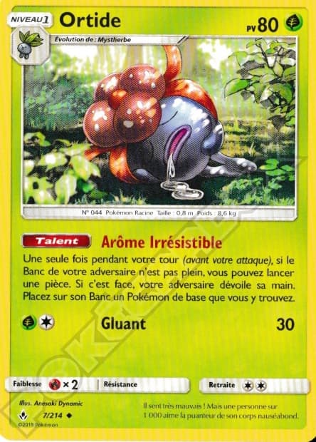 Carte Pokémon Ortide #7 — Alliance Infaillible