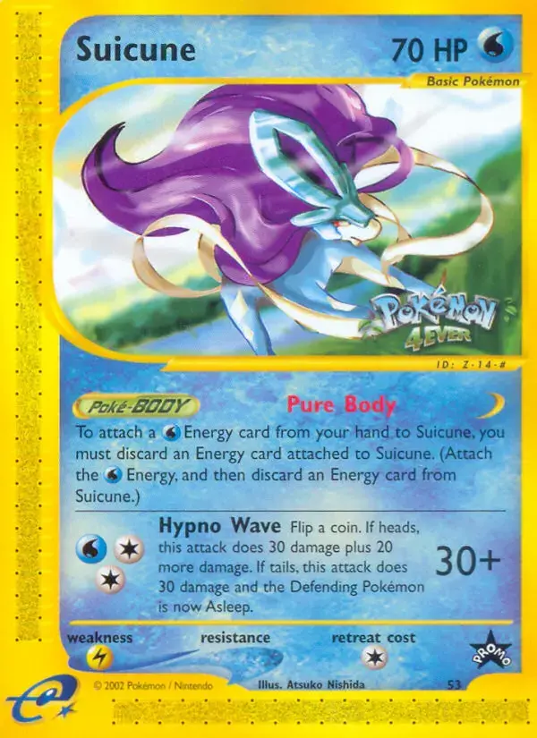 Carte Pokémon Suicune #53 — Promos Wizards