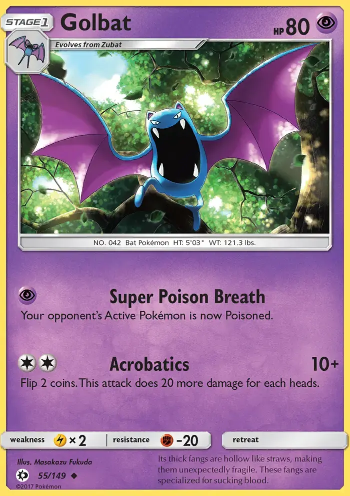 Golbat #55 — Sun & Moon