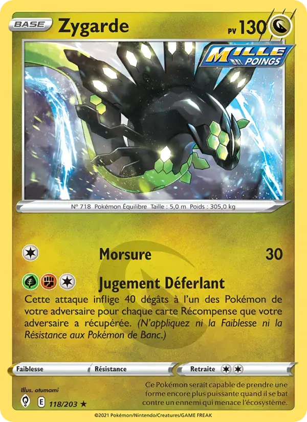 Carte Pokémon Zygarde #118 — Évolution Céleste