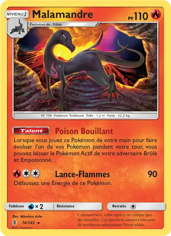 Carte Pokémon Malamandre #16 — Gardiens Ascendants