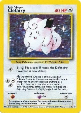 Clefairy #5 — Base Set