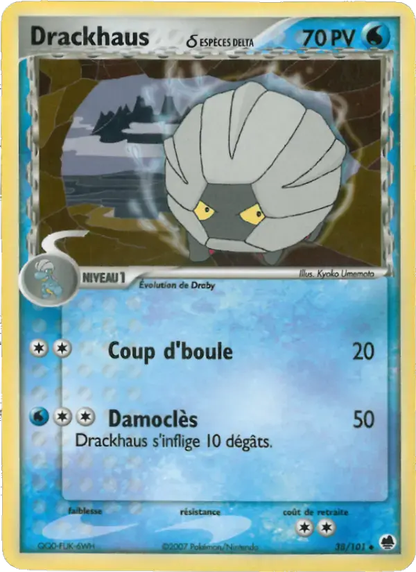 Carte Pokémon Drackhaus δ #038 — Île des Dragons