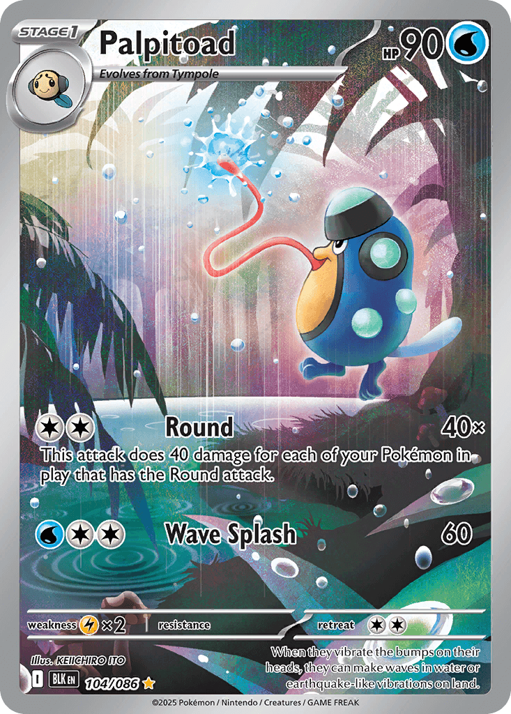 Carte Pokémon Batracné #104 — Foudre Noire
