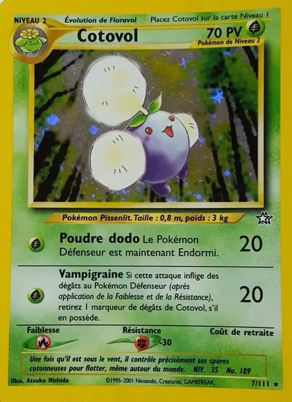 Carte Pokémon Cotovol #7 — Neo Genesis