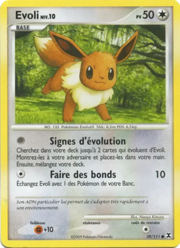 Carte Pokémon Evoli Niv. 10 #59 — Rivaux Émergeants