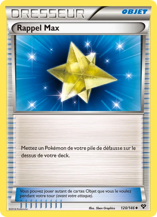 Carte Pokémon Rappel Max #120 — XY