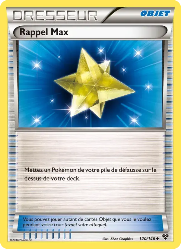 Carte Pokémon Rappel Max #120 — XY