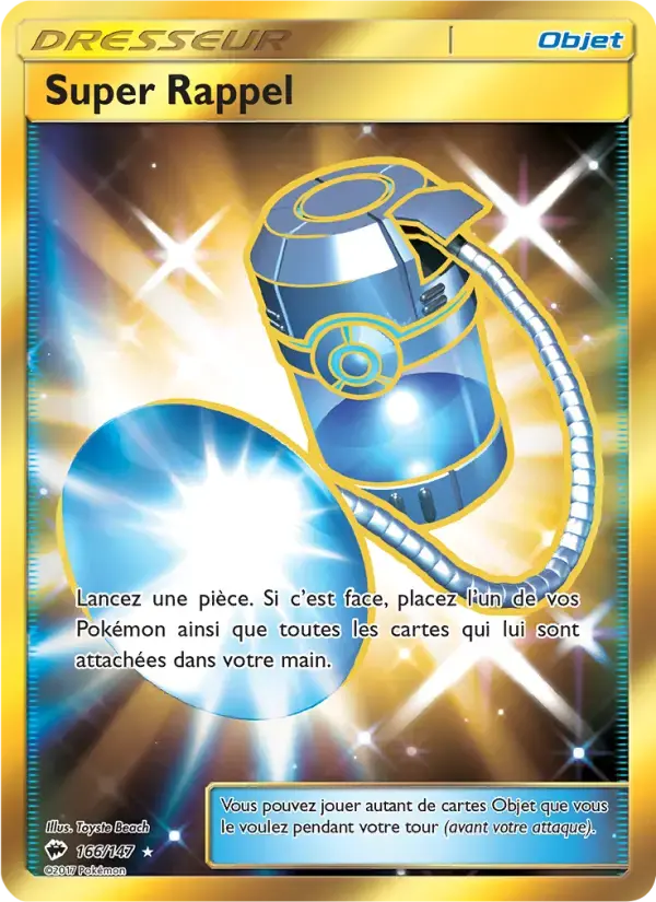 Carte Pokémon Super Rappel #166 — Ombres Ardentes