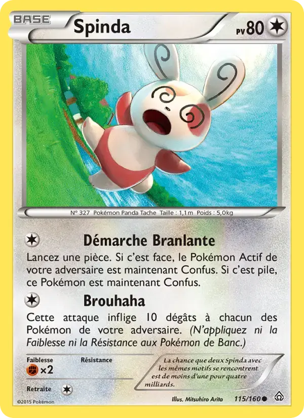 Carte Pokémon Spinda #115 — Primo-Choc