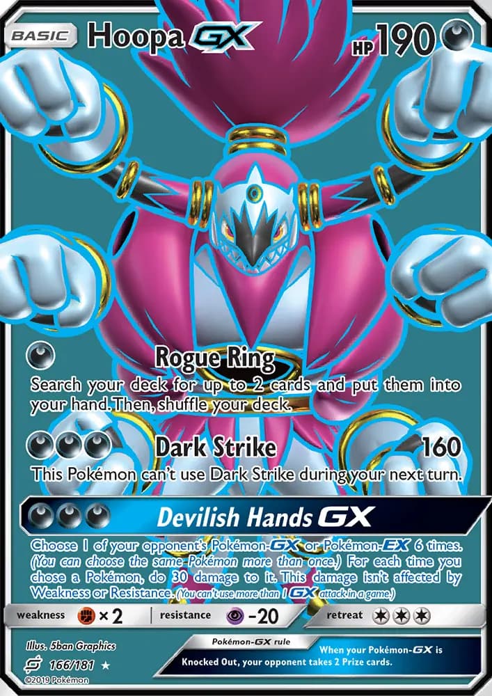 Hoopa GX #166 — Team Up