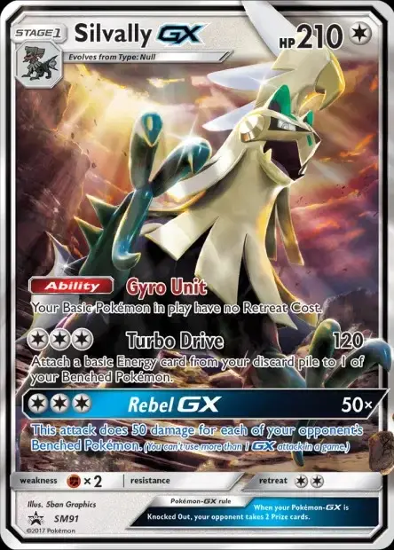 Carte Pokémon Silvallié-GX #SM91 — Jumbo