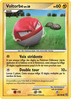 Carte Pokémon Voltorbe #80 — Tempête