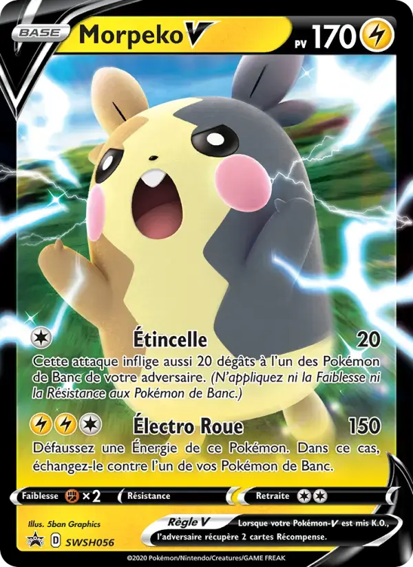 Carte Pokémon Morpeko V #SWSH056 — Promos Épée et Bouclier