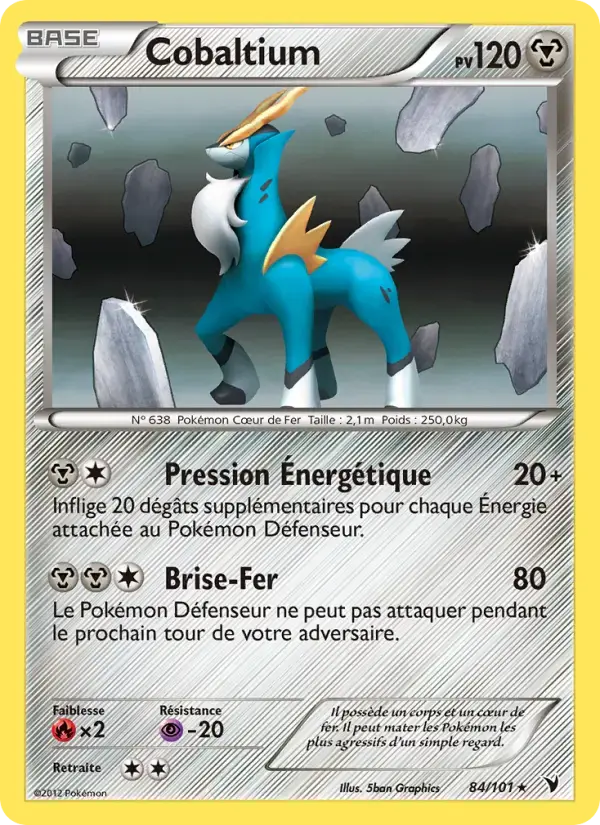 Carte Pokémon Cobaltium #84 — Nobles Victoires