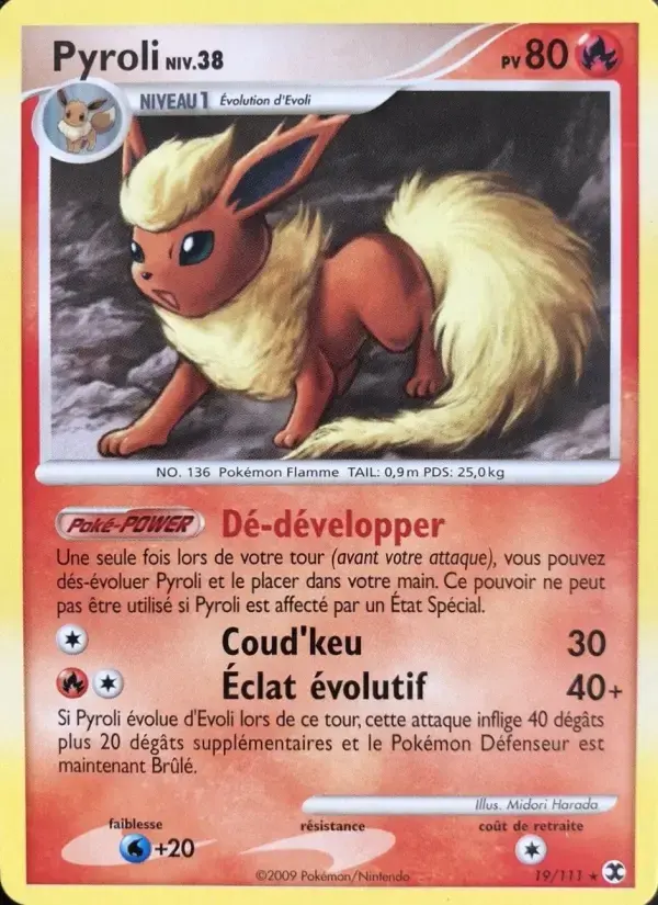 Carte Pokémon Pyroli Niv. 38 #19 — Rivaux Émergeants