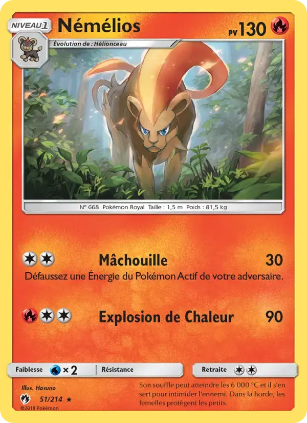 Carte Pokémon Némélios #51 — Tonnerre Perdu