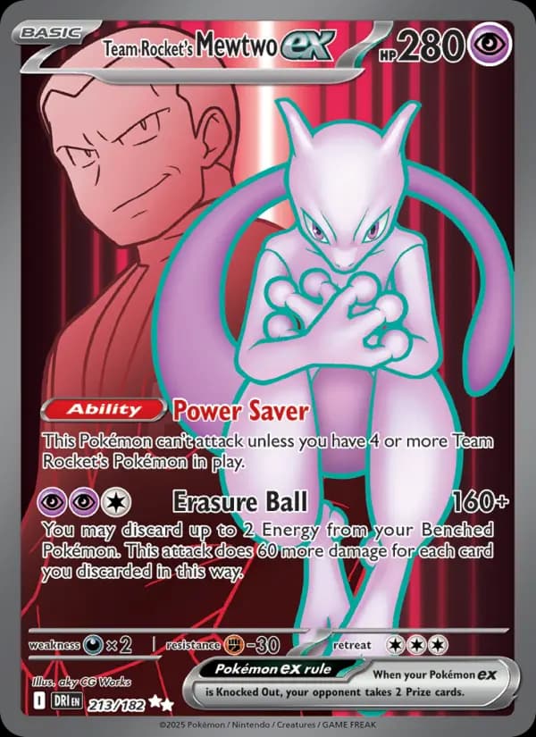 Team Rocket's Mewtwo ex #213 — Destined Rivals