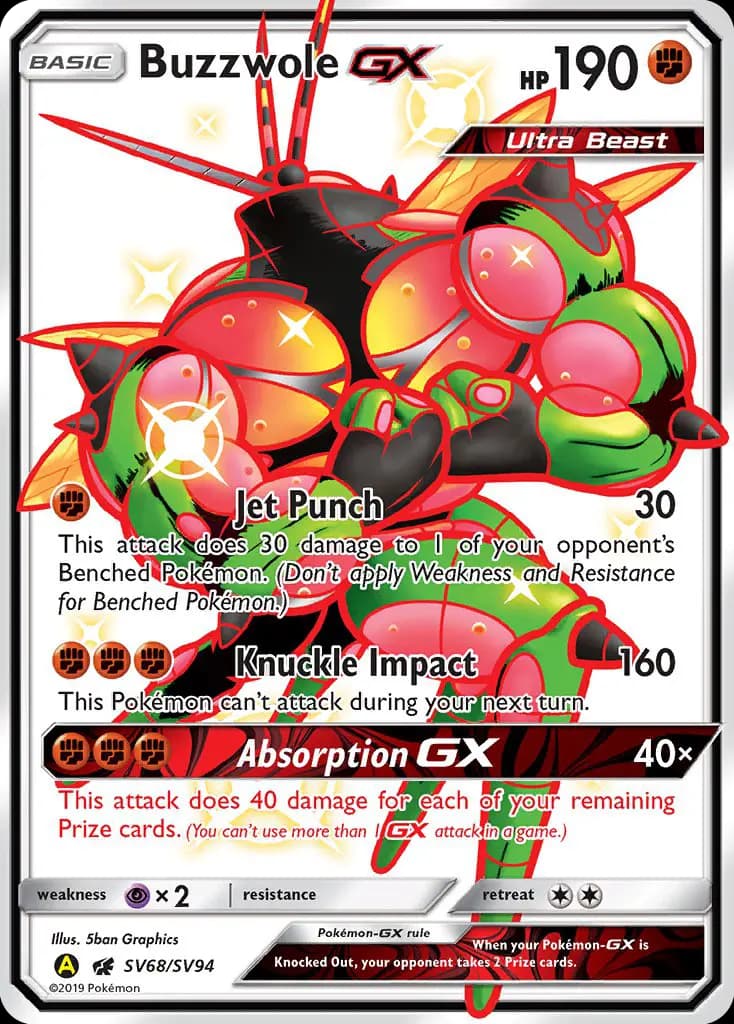Buzzwole-GX #SV68 — Hidden Fates