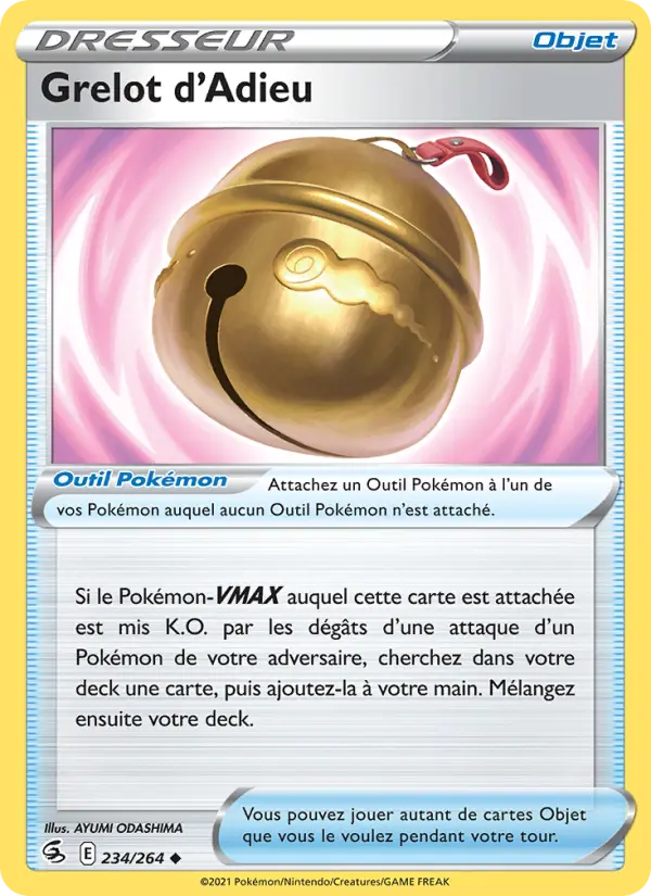 Carte Pokémon Grelot d'Adieu #234 — Poing de Fusion
