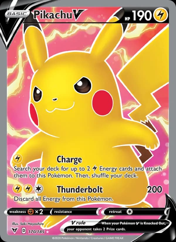 Pikachu V #170 — Vivid Voltage