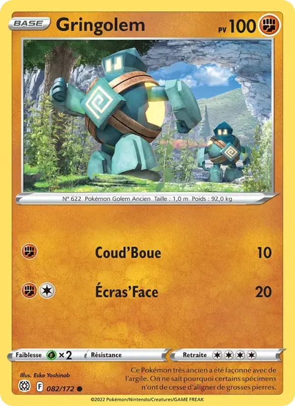 Carte Pokémon Gringolem #082 — Stars Étincelantes