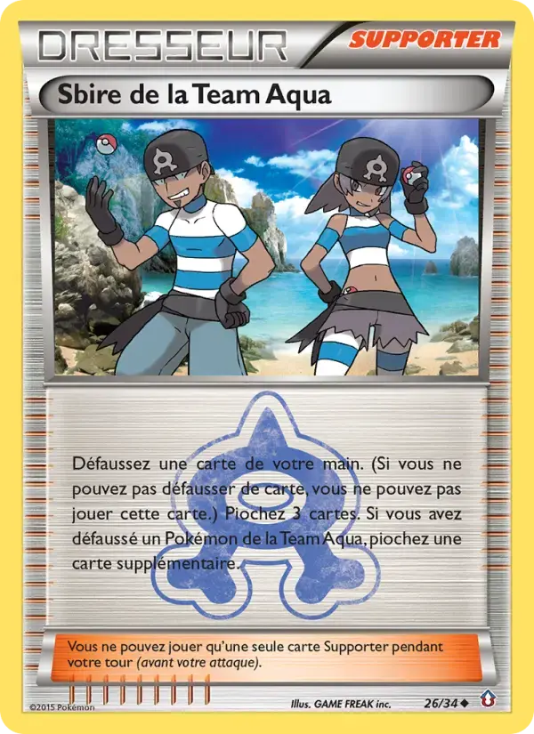 Carte Pokémon Sbire de la Team Aqua #26 — Double Danger
