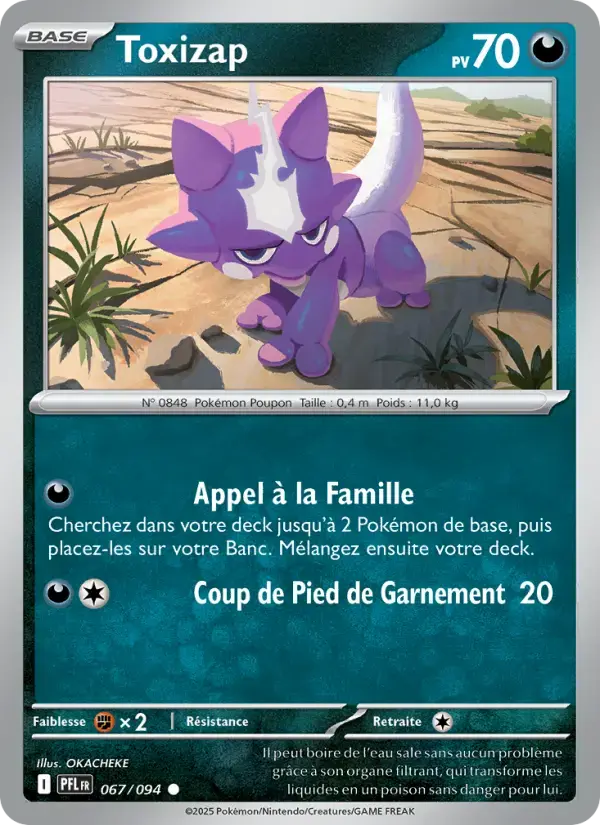 Carte Pokémon Toxizap #067 — Flammes Fantasmagoriques