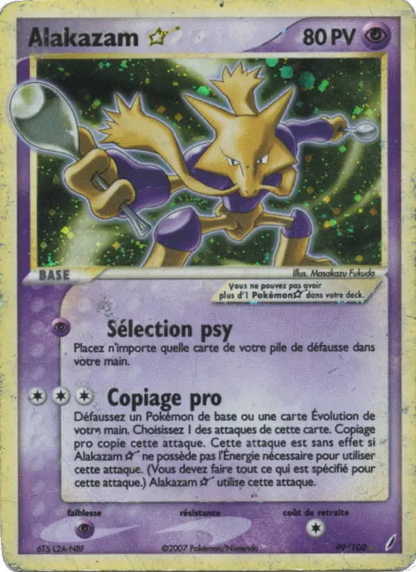 Carte Pokémon Alakazam #99 — Gardiens de Cristal