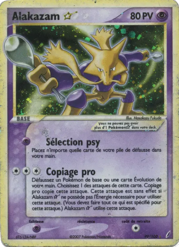 Carte Pokémon Alakazam #99 — Gardiens de Cristal