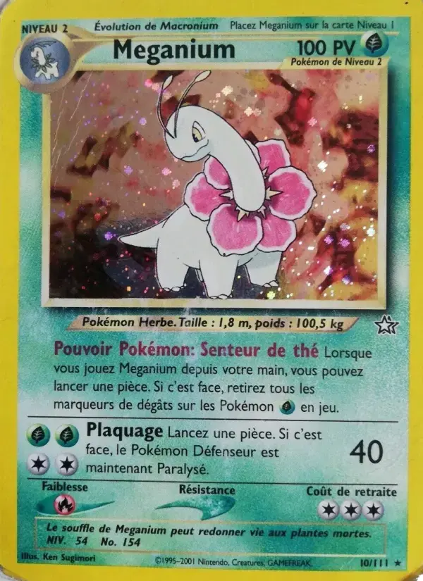 Carte Pokémon Meganium #10 — Neo Genesis