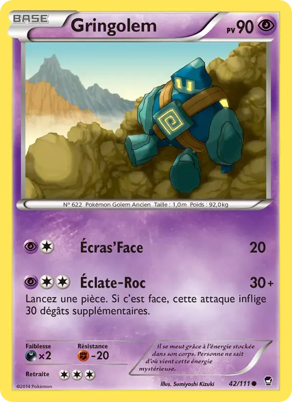 Carte Pokémon Gringolem #42 — Poings Furieux