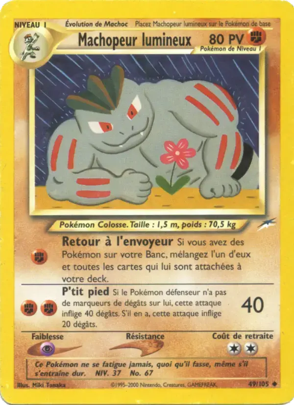Carte Pokémon Machopeur lumineux #49 — Neo Destiny