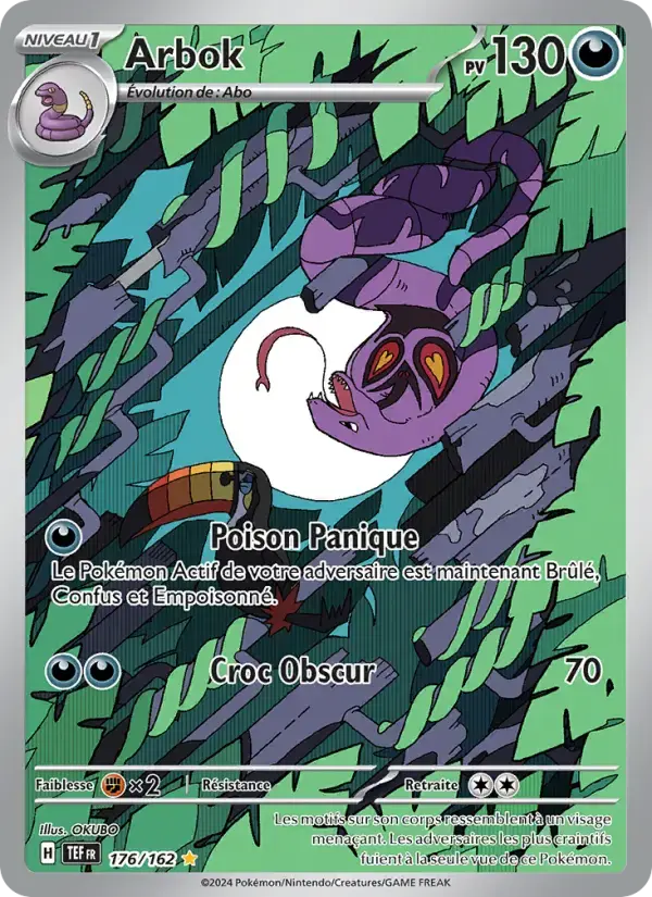 Carte Pokémon Arbok #176 — Forces Temporelles
