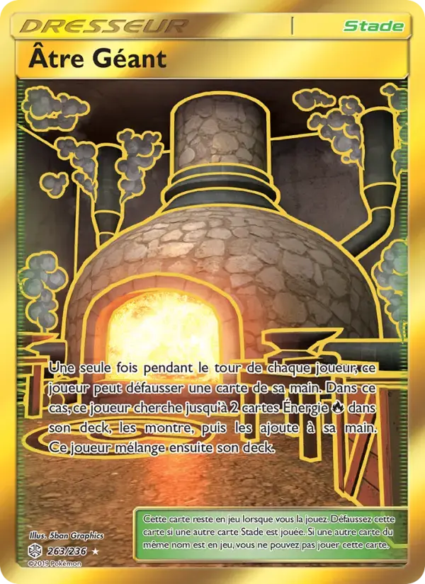 Carte Pokémon Âtre Géant #263 — Éclipse Cosmique