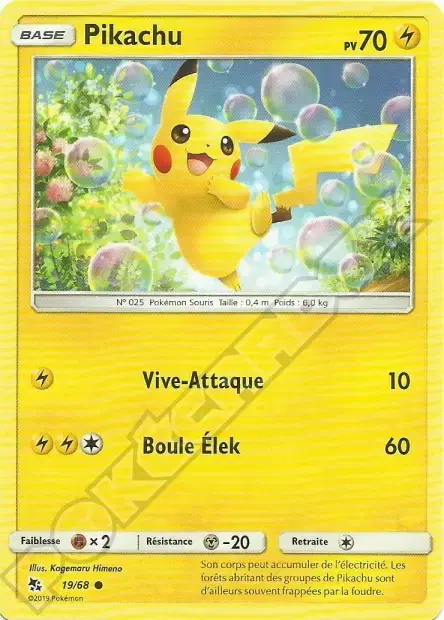 Carte Pokémon Pikachu #019 Stamp V1 — Destinées Occultes