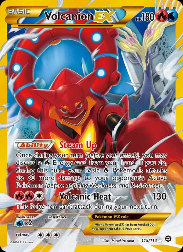 Volcanion EX #115 — Steam Siege
