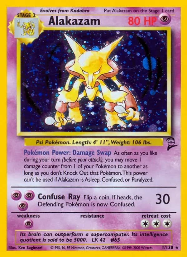Alakazam #1 — Base Set 2