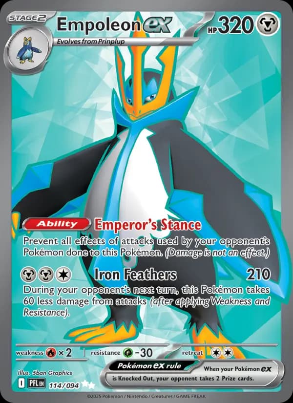 Empoleon ex #114 — Phantasmal Flames