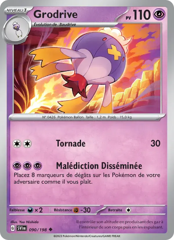 Carte Pokémon Grodrive #090 — Écarlate et Violet