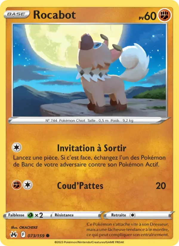 Carte Pokémon Rocabot #073 — Zénith Suprême