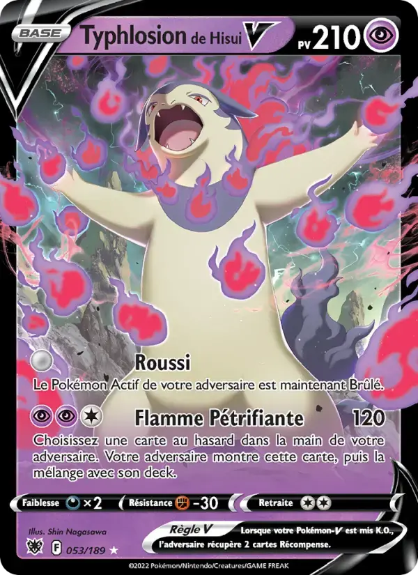 Carte Pokémon Typhlosion de Hisui V #053 — Astres Radieux