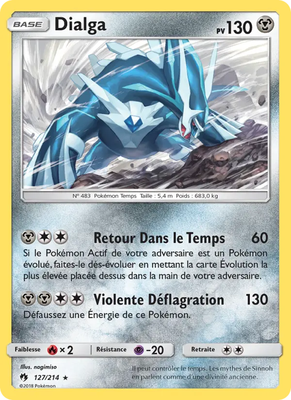 Carte Pokémon Dialga #127 — Tonnerre Perdu