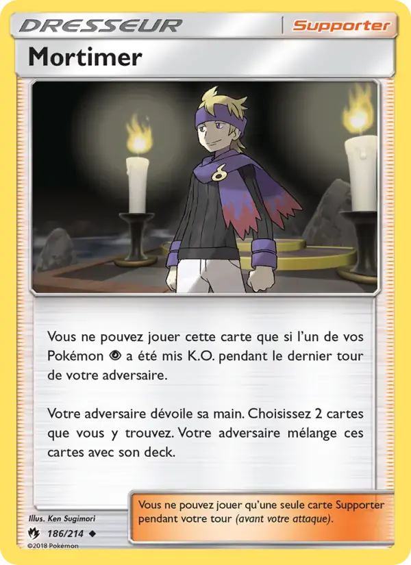 Carte Pokémon Mortimer #186 — Tonnerre Perdu