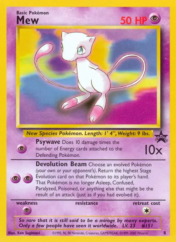 Carte Pokémon Mew #8 — Promos Wizards