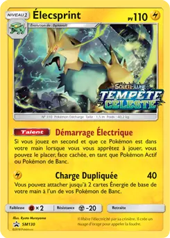 Carte Pokémon Élecsprint #SM130 — Promos Soleil et Lune