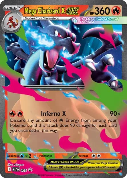 Mega Charizard X ex #029 — Mega Evolution Promos
